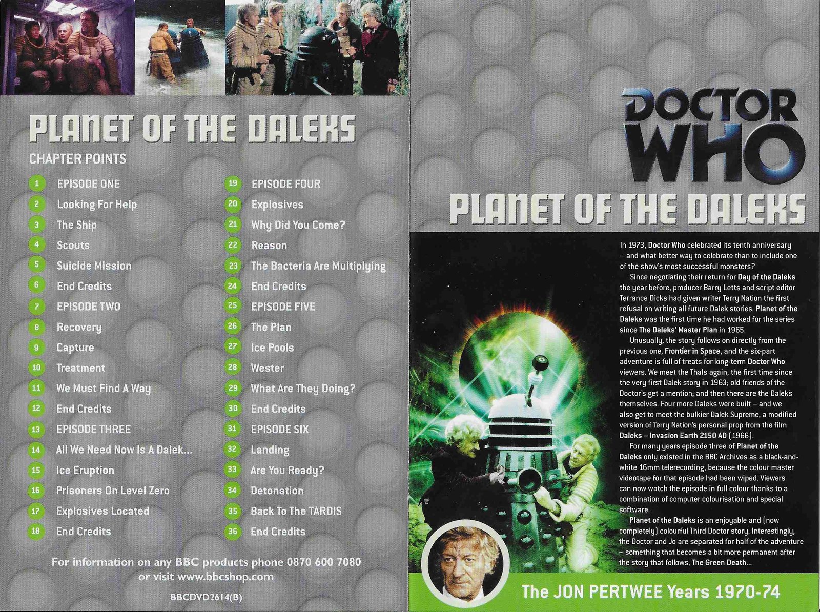 Inserts from BBCDVD 2614B